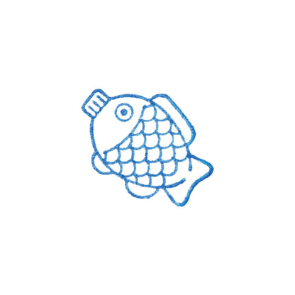 King Jim HITOTOKI Kori Jirushi Ice Cube Stamp Small - Soy Sauce Fish Bottle - Clear Stamps