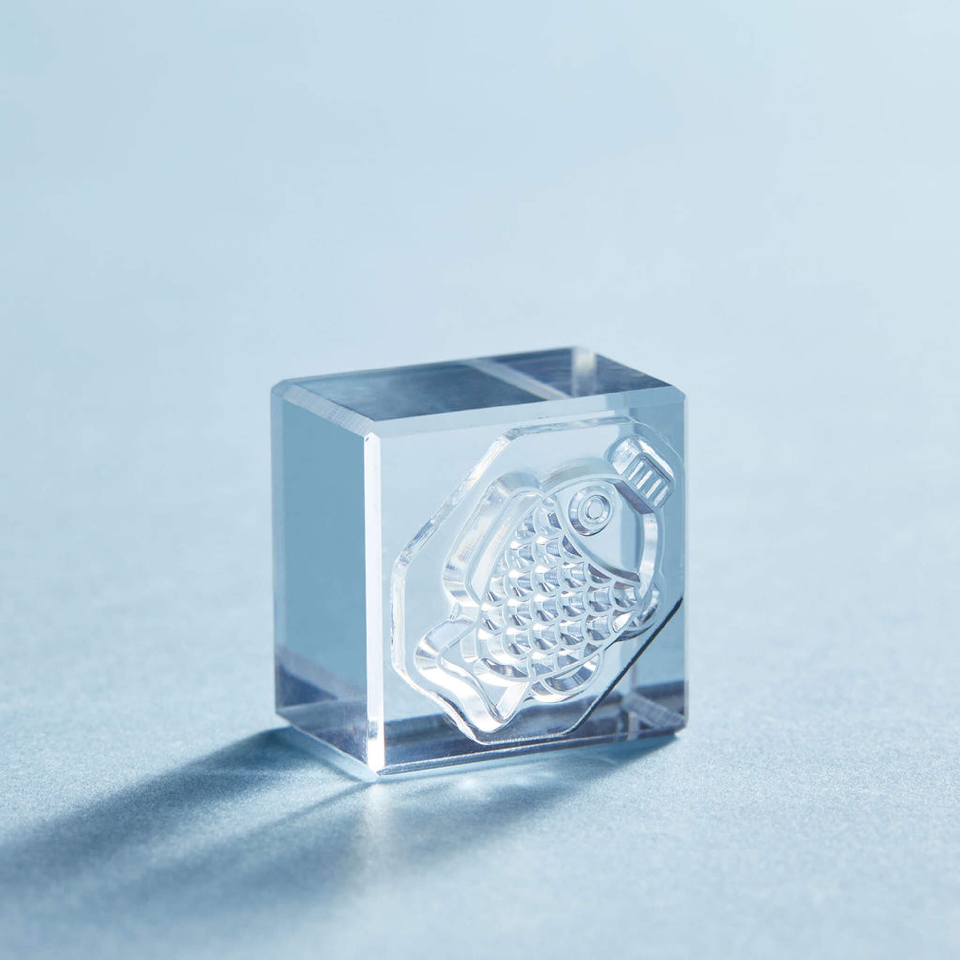 King Jim HITOTOKI Kori Jirushi Ice Cube Stamp Small - Soy Sauce Fish Bottle - Clear Stamps