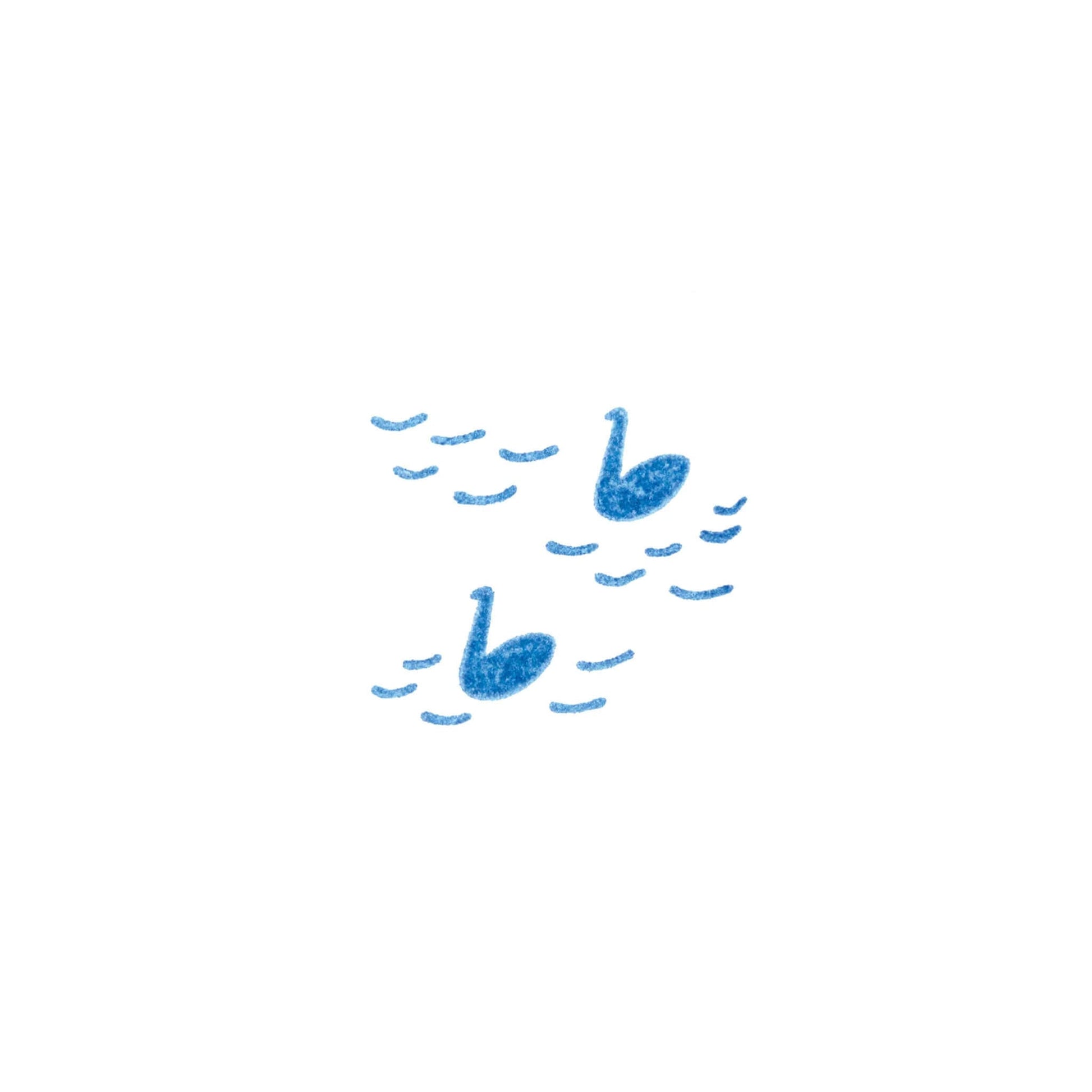 King Jim HITOTOKI Kori Jirushi Ice Cube Stamp Small - Swan - Clear Stamps