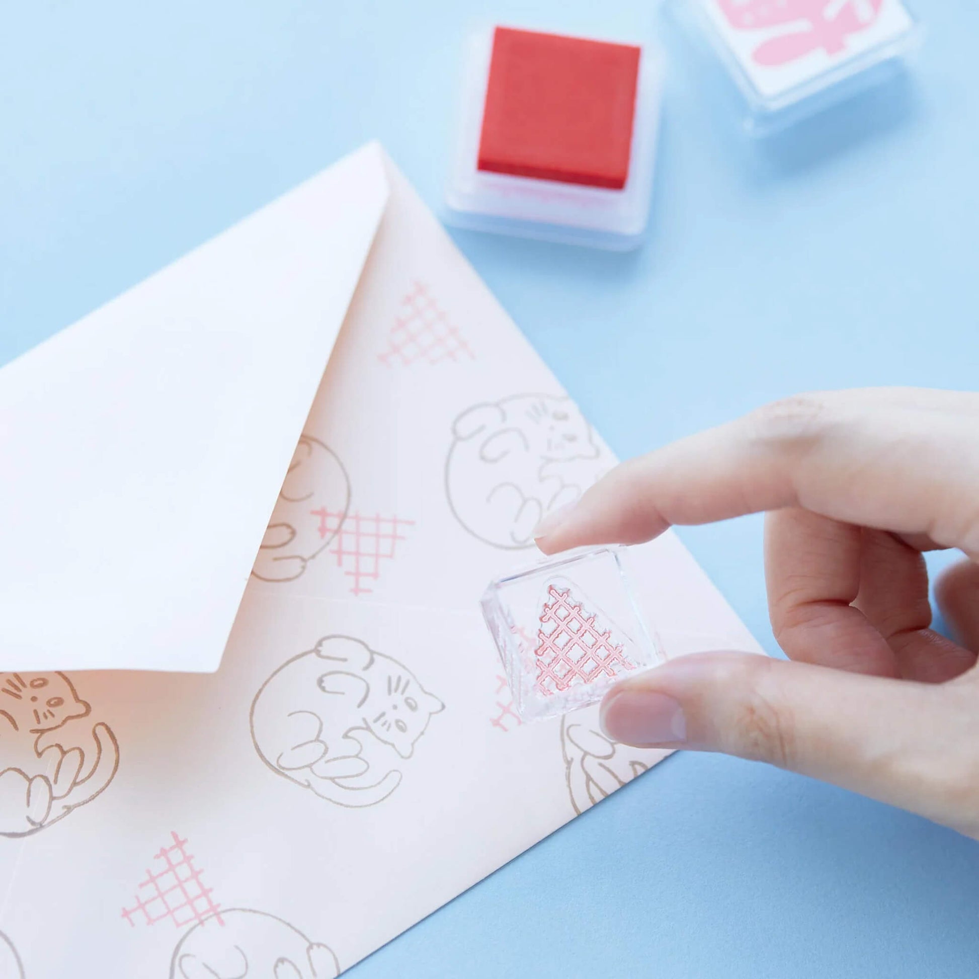 King Jim HITOTOKI Kori Jirushi Ice Cube Stamp Small - Triangle - Clear Stamps