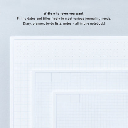 King Jim HITOTOKI NOTE Soft Cover Type Square Size - Patchwork - Notebooks
