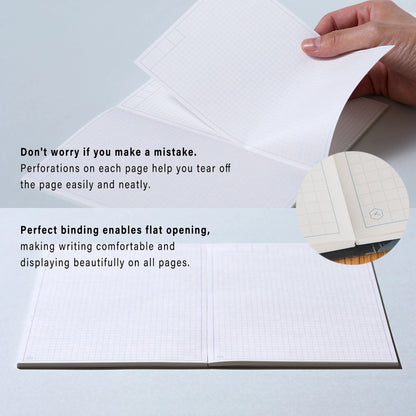 King Jim HITOTOKI NOTE Soft Cover Type Square Size - Patchwork - Notebooks