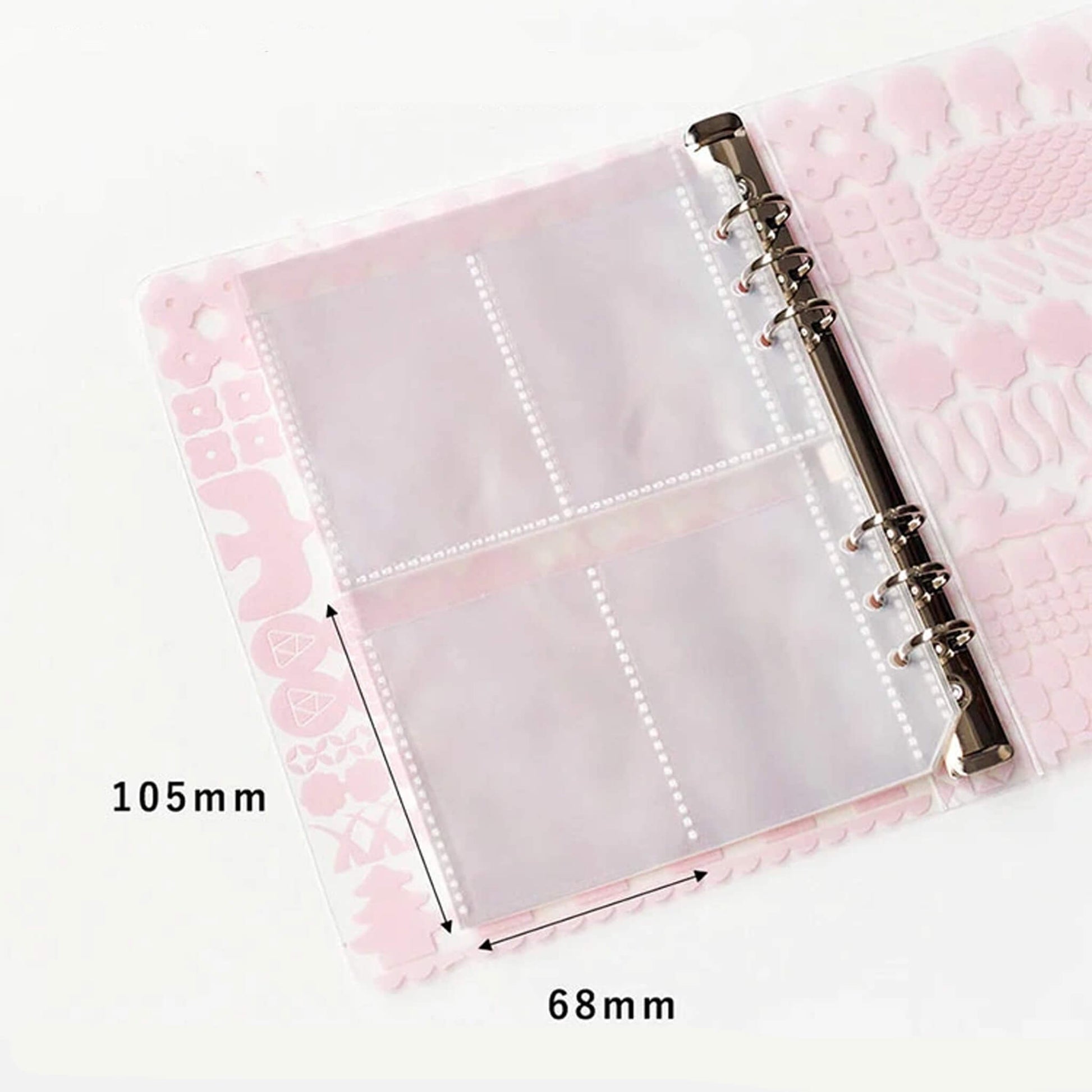 King Jim HITOTOKI Otona Sticker Binder - Pink - Sticker Files