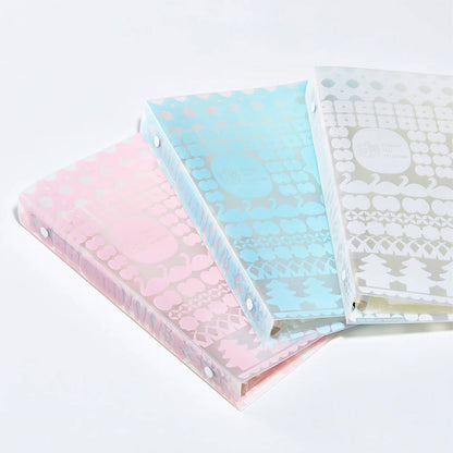 King Jim HITOTOKI Otona Sticker Binder - Pink - Sticker Files