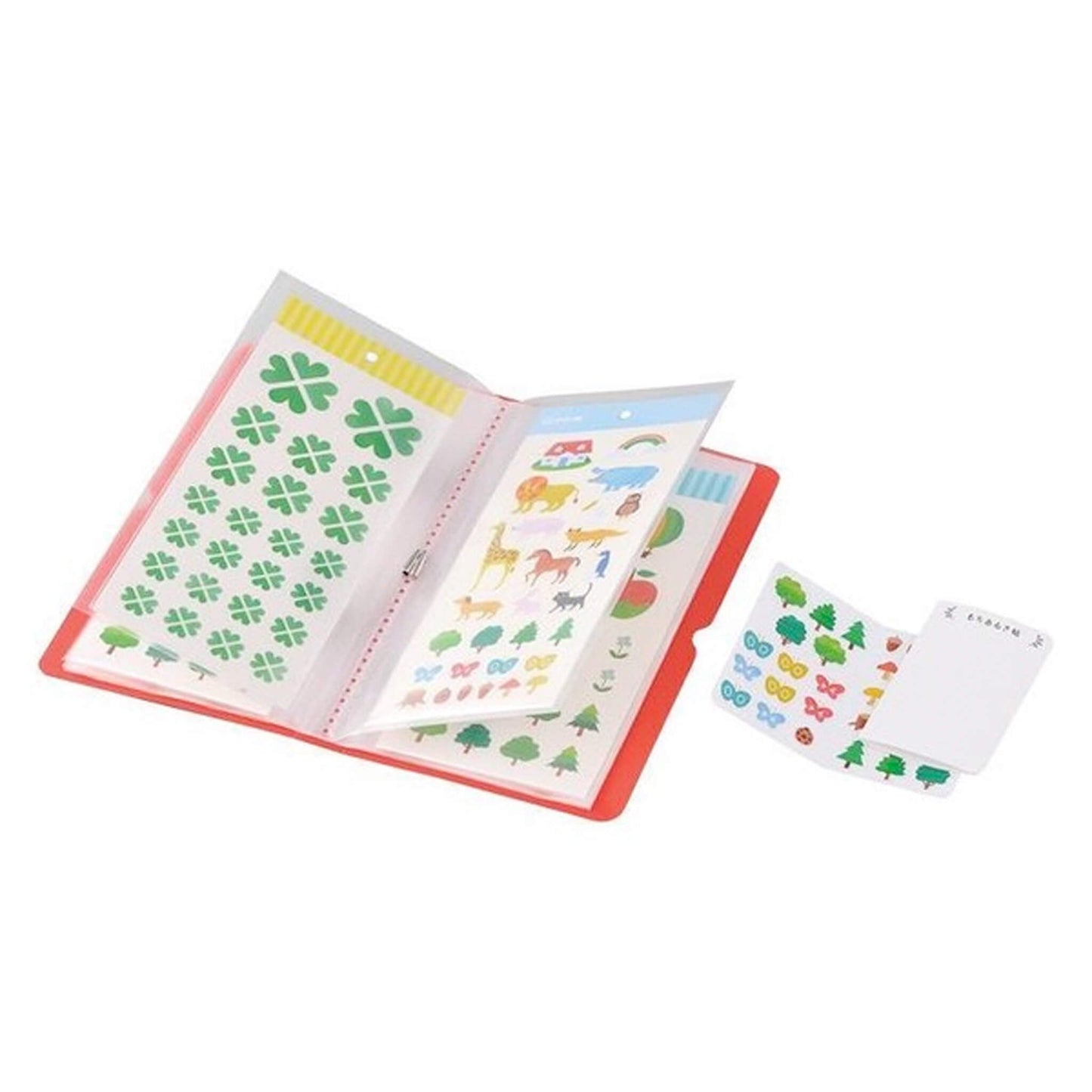 King Jim HITOTOKI Otona Sticker File - Red - Sticker Files