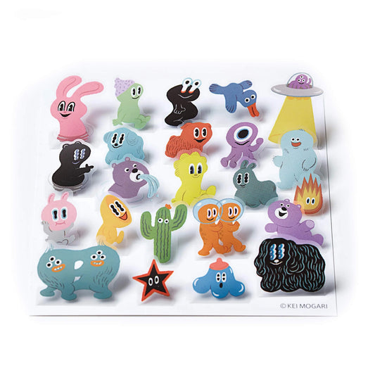 King Jim HITOTOKI Pop - up Sticker - Alien - Flake Stickers
