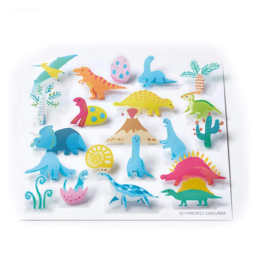 King Jim HITOTOKI Pop - up Sticker - Dinosaur - Flake Stickers