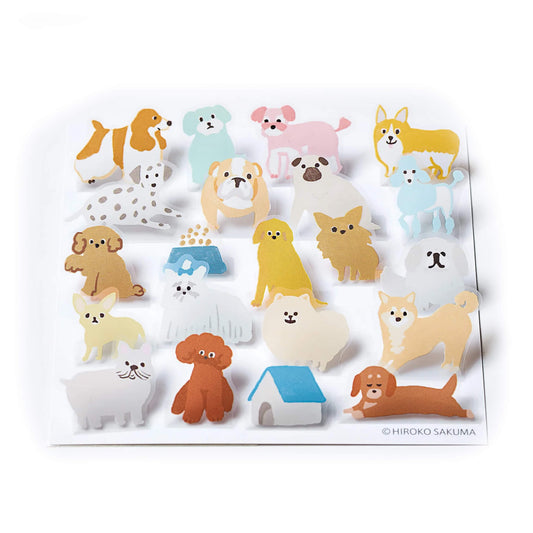 King Jim HITOTOKI Pop - up Sticker - Dog - Flake Stickers