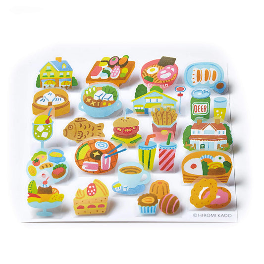 King Jim HITOTOKI Pop - up Sticker - Gourmet - Flake Stickers