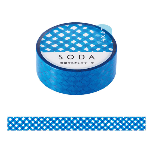 King Jim HITOTOKI SODA Clear Tape - Cross [15mm] - PET Film Tapes