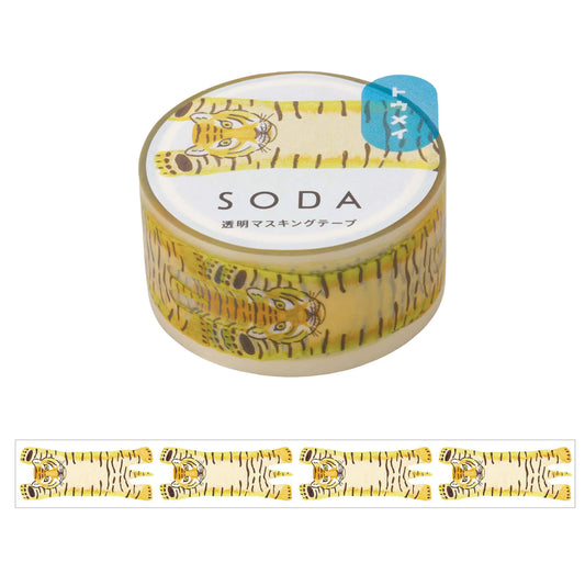 King Jim HITOTOKI SODA Clear Tape - Tiger 2 [20mm] - PET Film Tapes