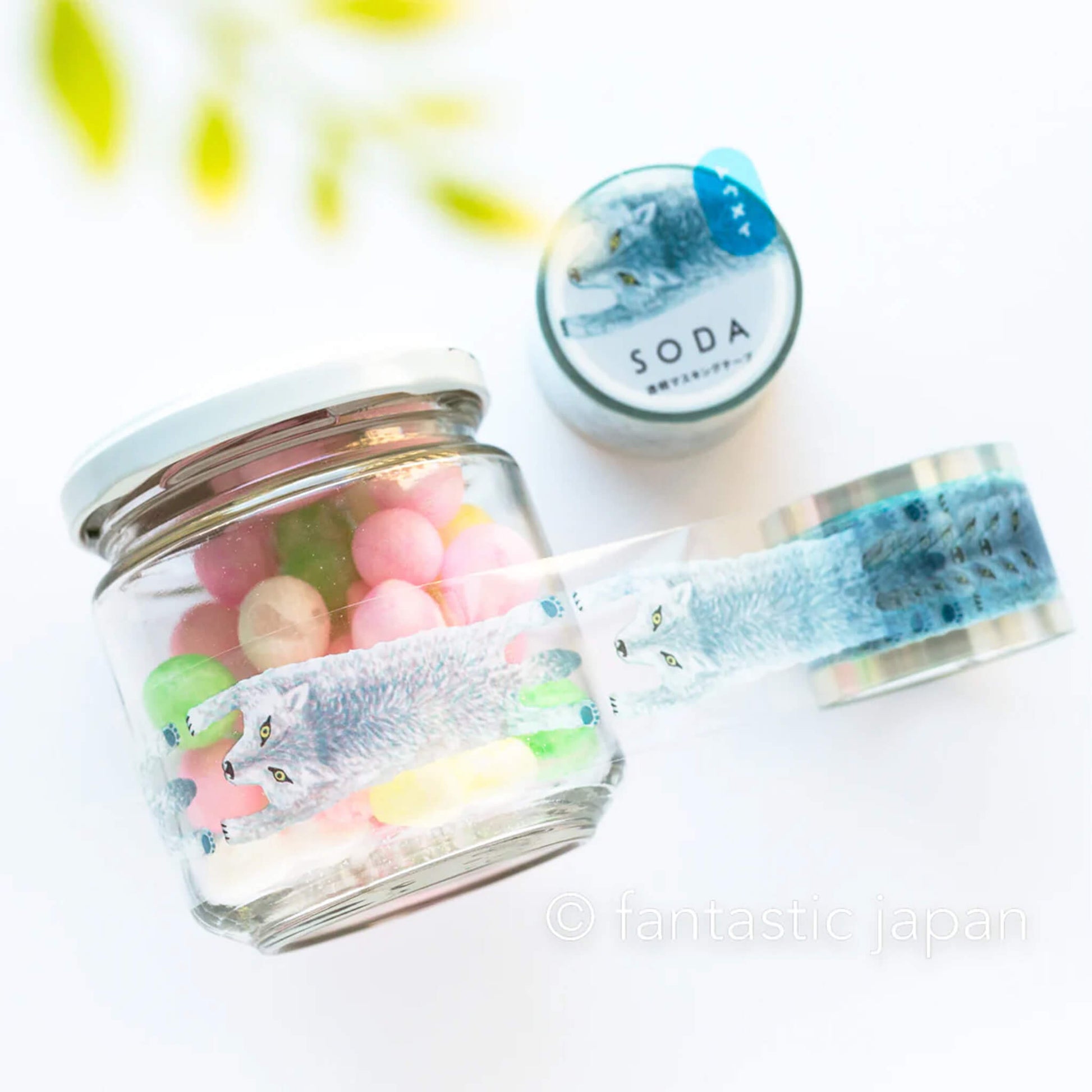 King Jim HITOTOKI SODA Clear Tape - Wolf [30mm] - PET Film Tapes