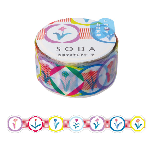 King Jim HITOTOKI SODA Die Cut Clear Tape - Patch [20mm] - PET Film Tapes