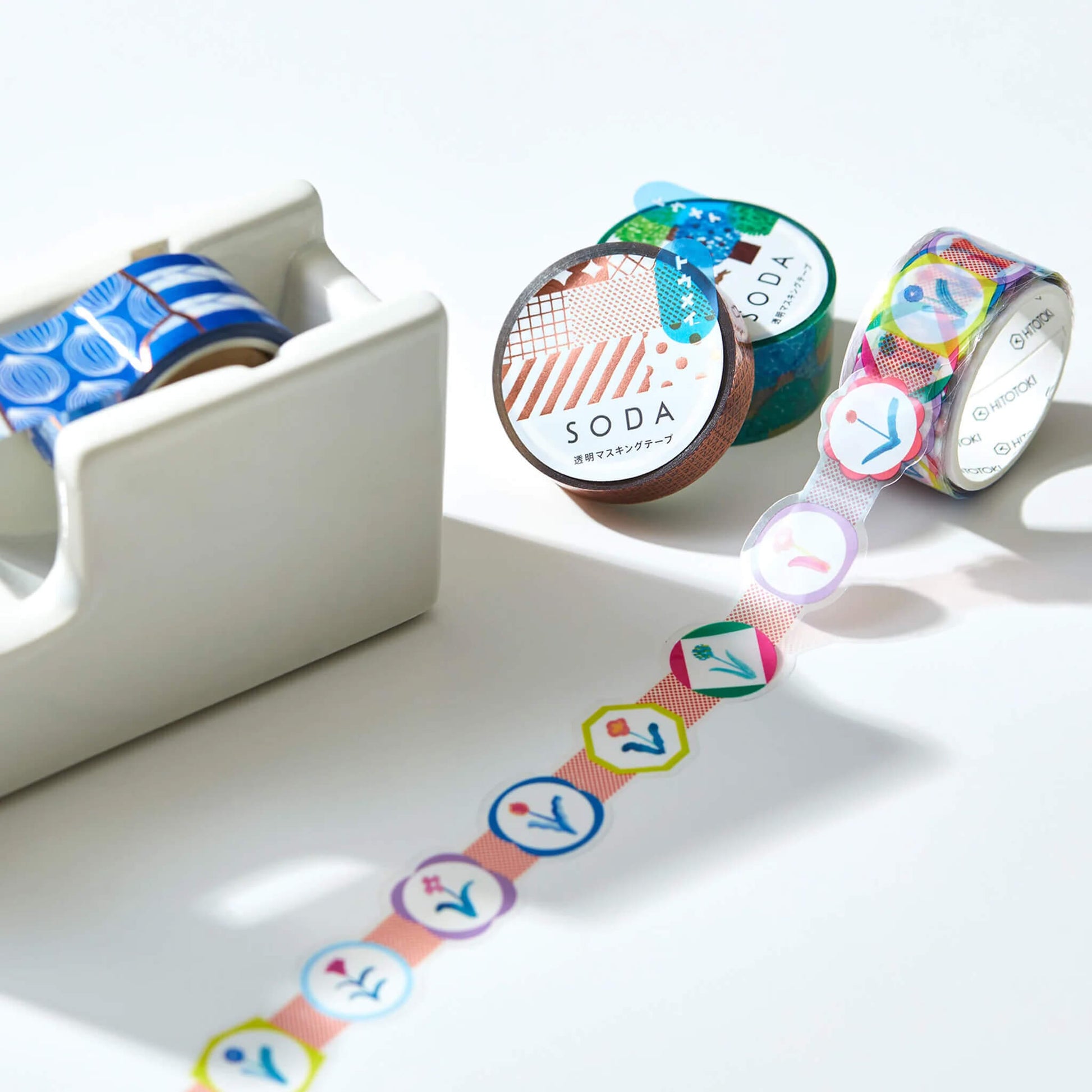 King Jim HITOTOKI SODA Die Cut Clear Tape - Patch [20mm] - PET Film Tapes