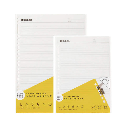 King Jim Laseno Loose - Leaf Paper - A5 - Loose - Leaf Refills