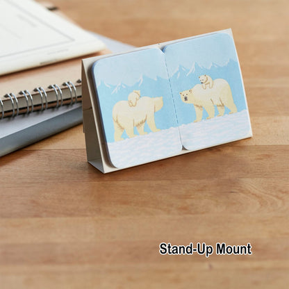 King Jim Standable Sticky Notes - L Size / Bear - Sticky Notes