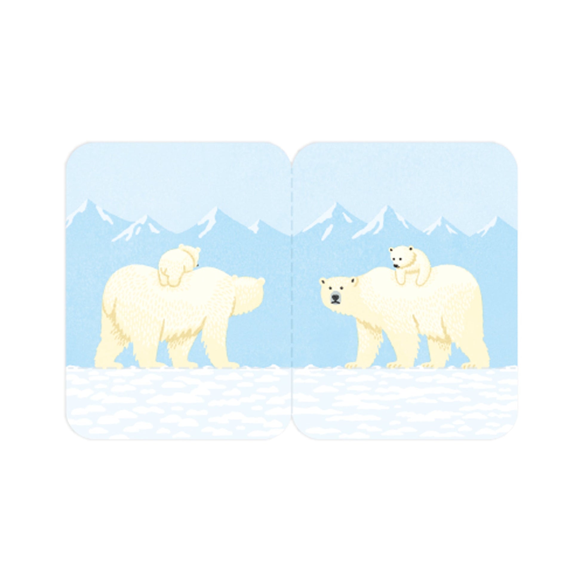 King Jim Standable Sticky Notes - L Size / Polar Bear - Sticky Notes