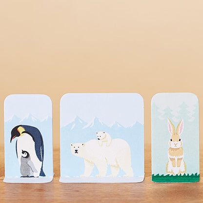 King Jim Standable Sticky Notes - L Size / Polar Bear - Sticky Notes