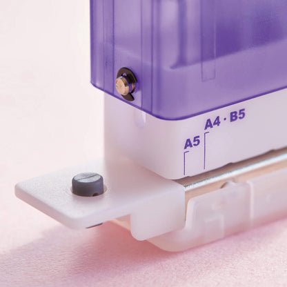 King Jim TEFRENU 4 - Hole Mini Punch for Loose - Leaf Notebooks - Purple - Loose - Leaf Punches