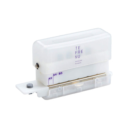 King Jim TEFRENU 4 - Hole Mini Punch for Loose - Leaf Notebooks - White - Loose - Leaf Punches