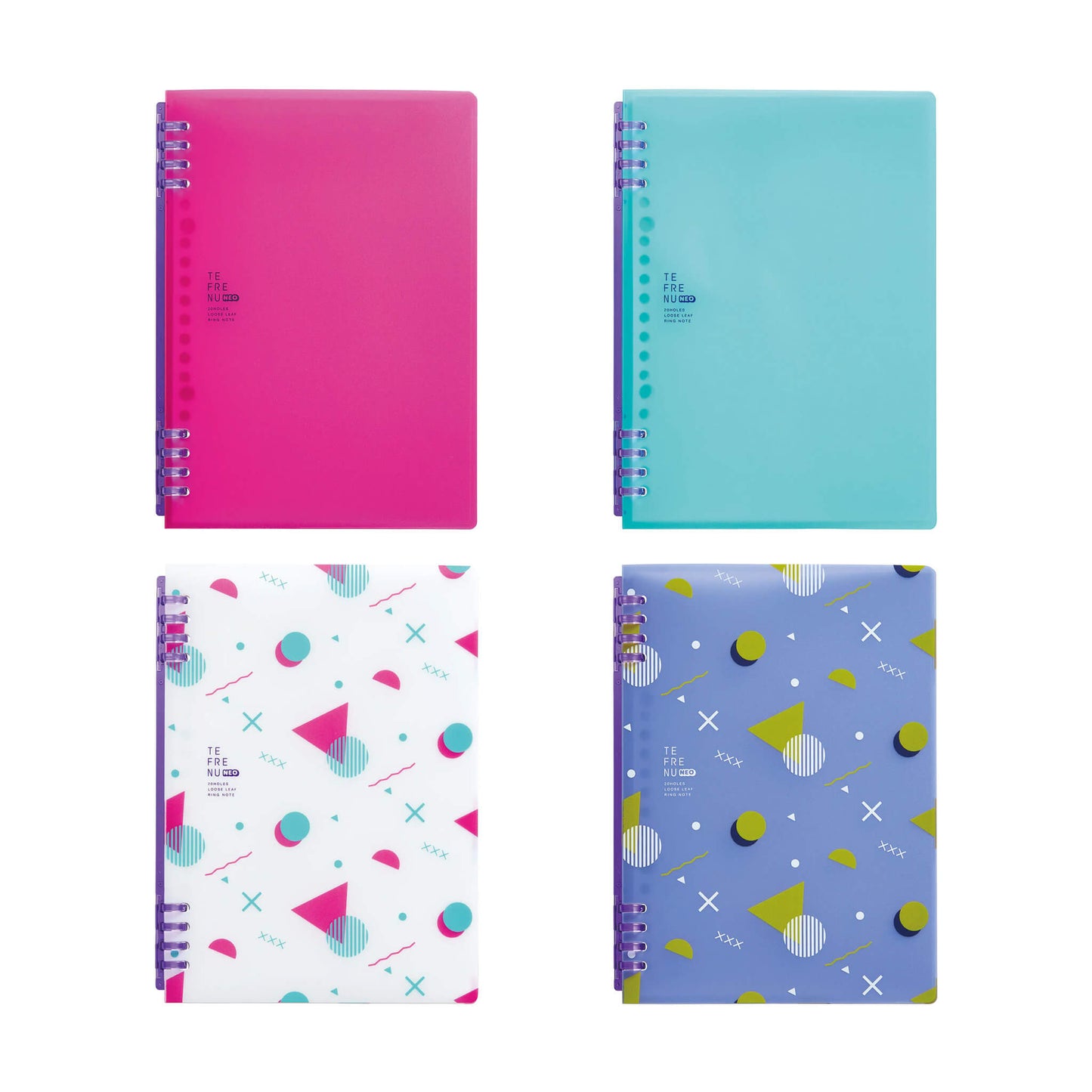 King Jim TEFRENU NEO Loose - Leaf Notebook A5 - Pink - Loose - Leaf Notebooks