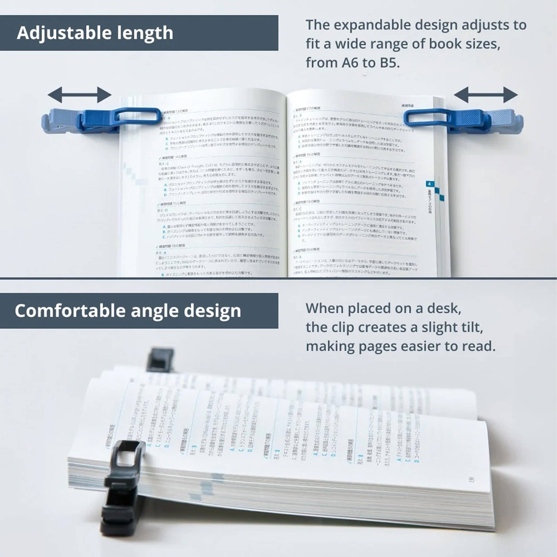 King Jim Twip Foldable Book Clip - White - Clips