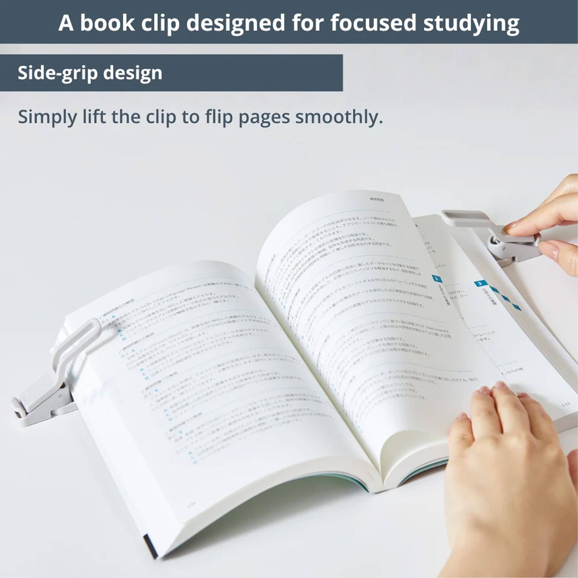 King Jim Twip Foldable Book Clip - White - Clips