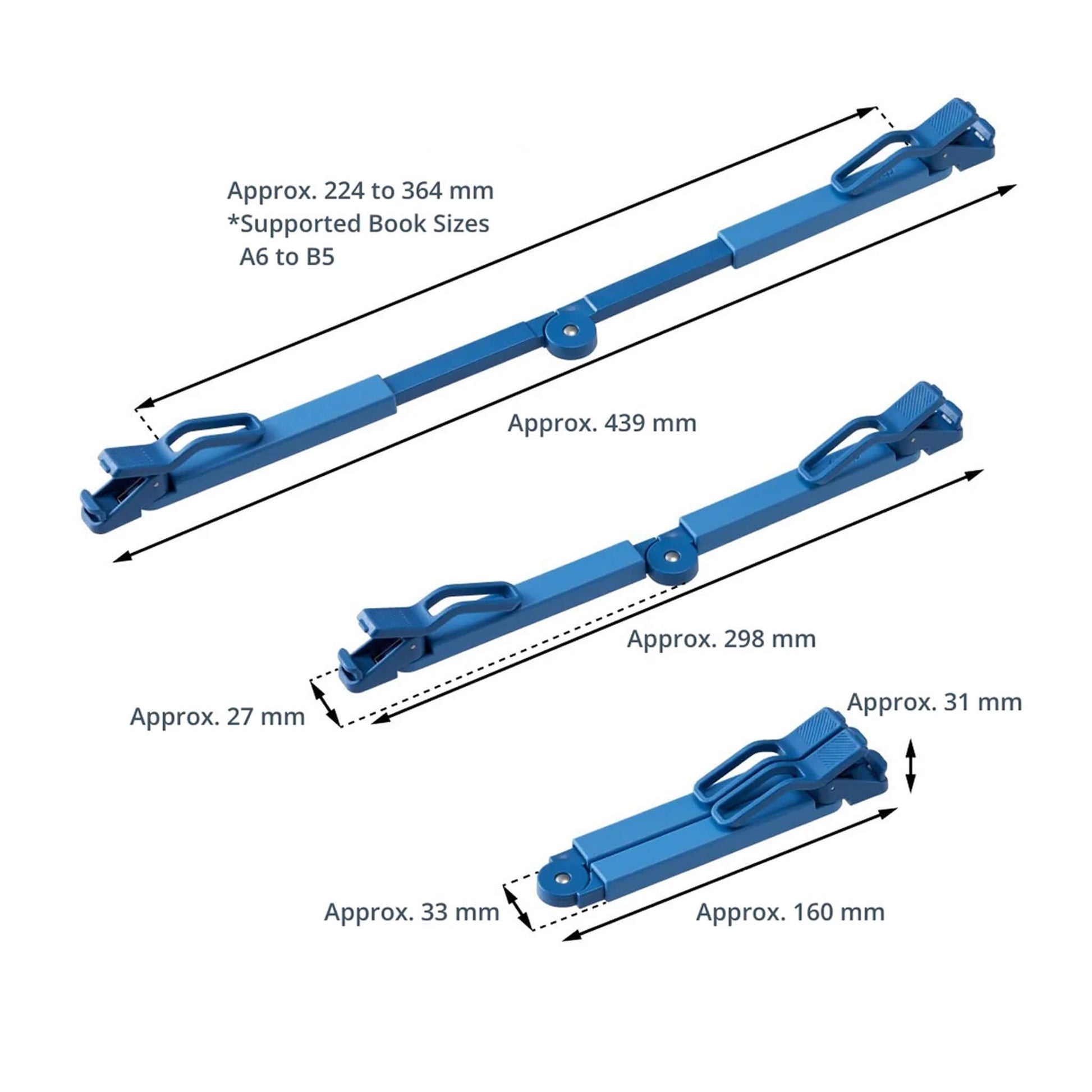 King Jim Twip Foldable Book Clip - White - Clips