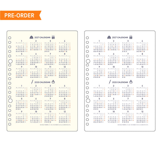 Kleid × Eric Small Things Loose Leaf Diary Refill 2027 [A5] - White - Loose-Leaf Refills