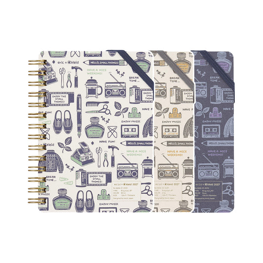 Kleid × Eric Small Things Ring Diary 2027 [B7] - White - 2027 Planners & Diaries