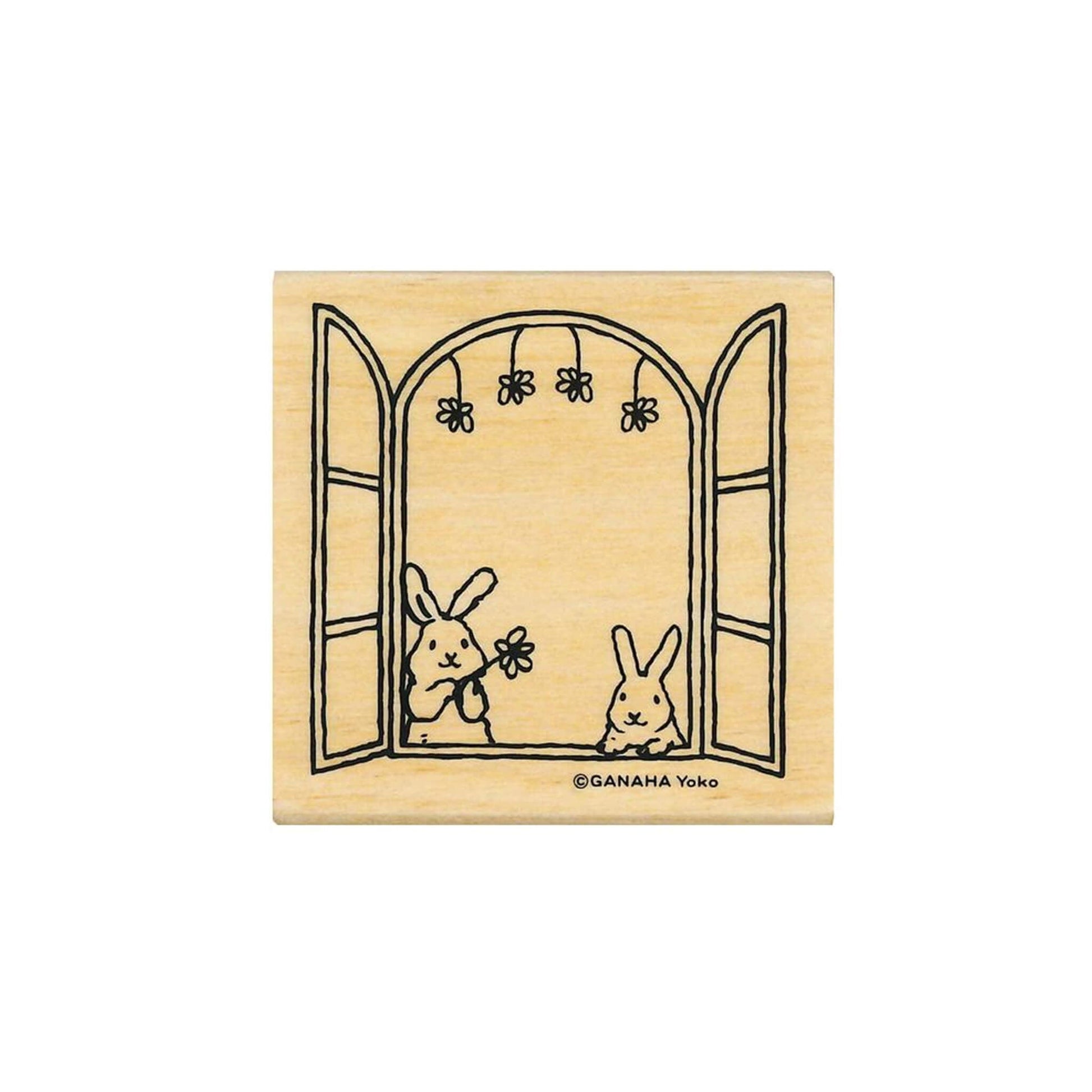 Kodomo no Kao Animal Stamp [Bullet Journal Edition] - Rabbit Window - Rubber Stamps