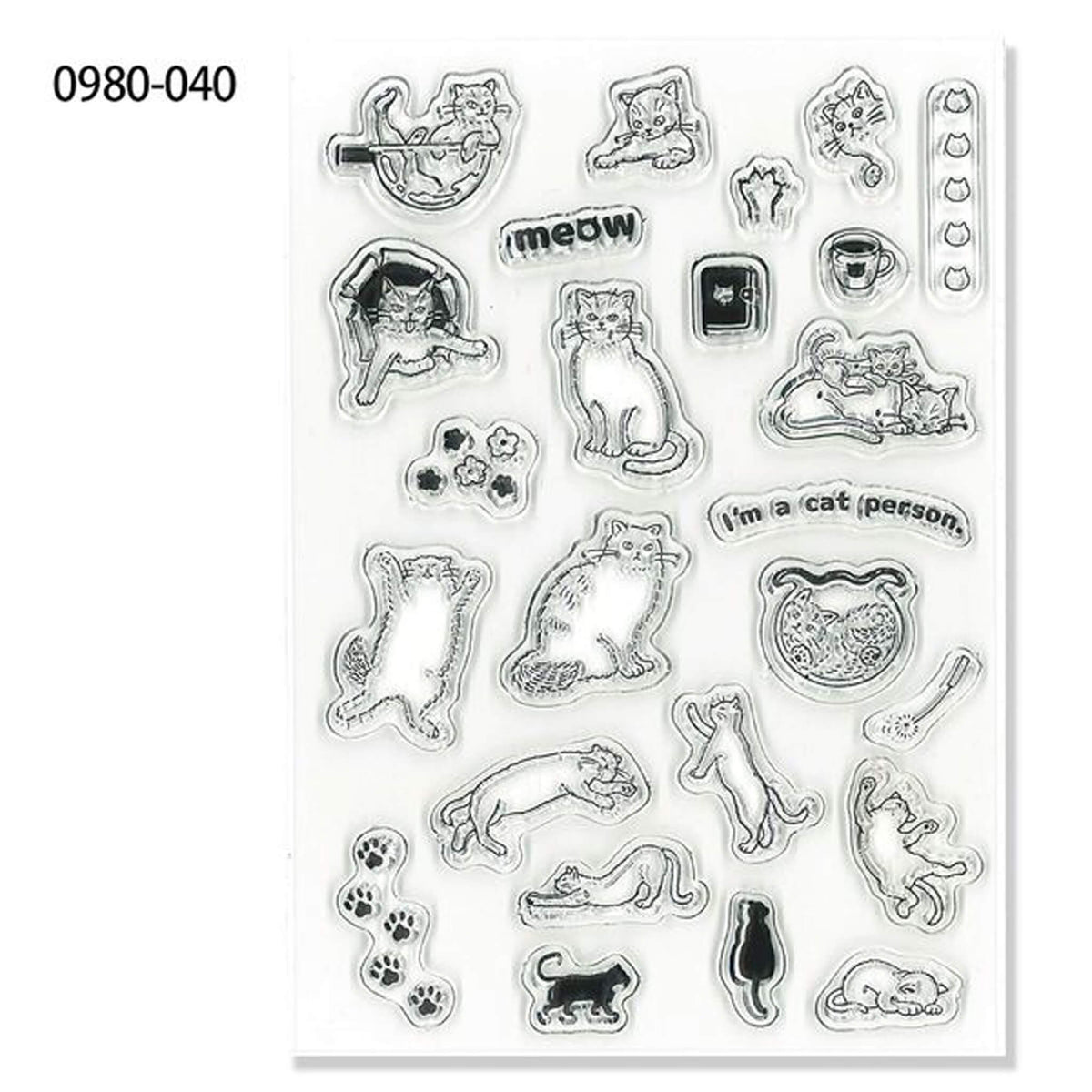 Kodomo no Kao Clear Stamp Sheet - Clenya Stamp Journal - Clear Stamps
