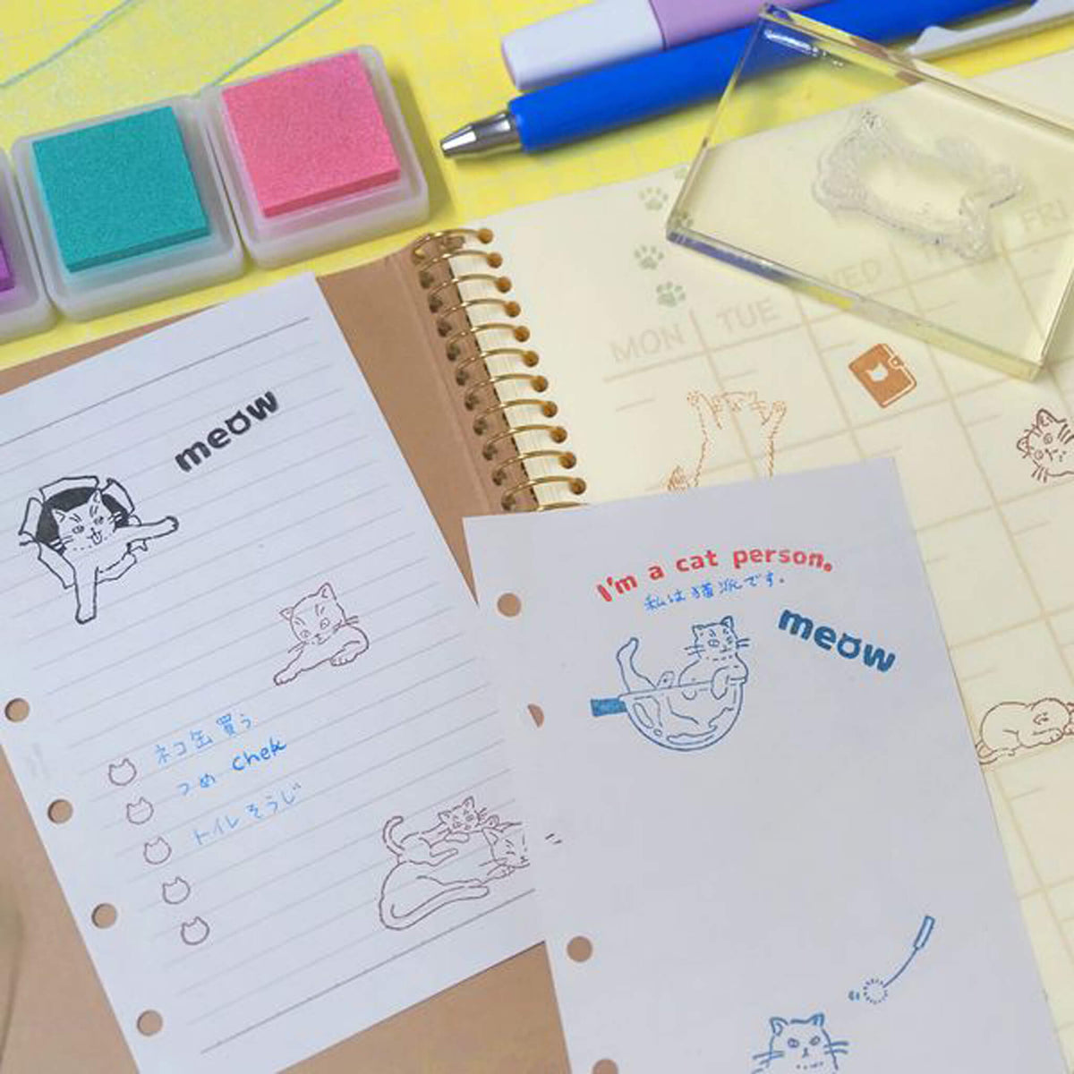 Kodomo no Kao Clear Stamp Sheet - Clenya Stamp Journal - Clear Stamps