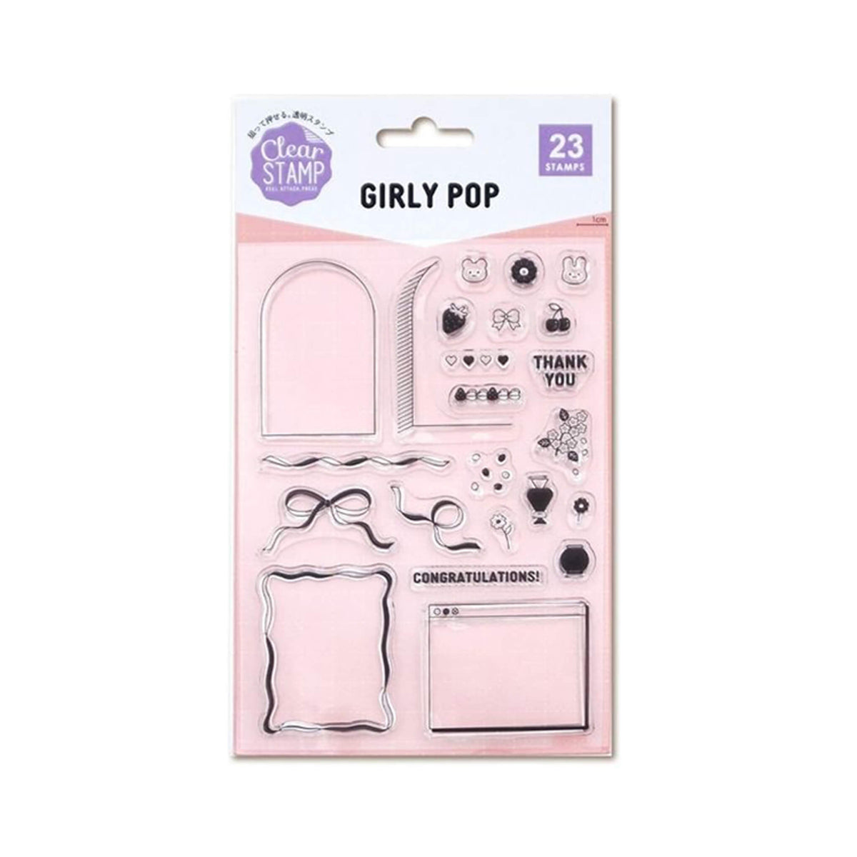 Kodomo no Kao Clear Stamp Sheet - Girly Pop - Clear Stamps