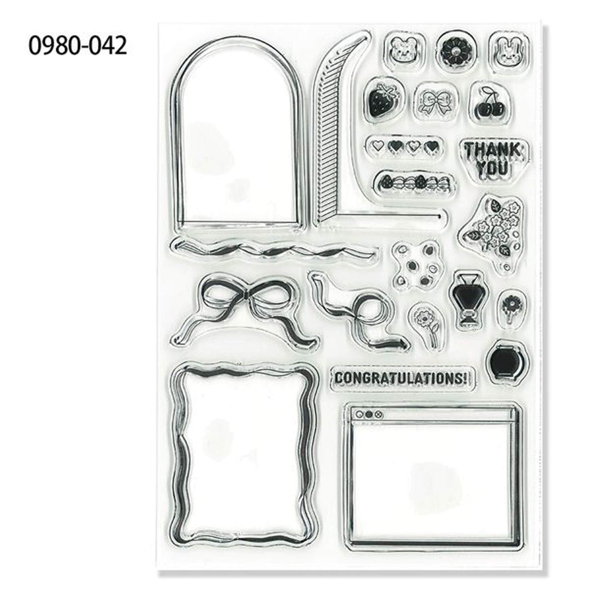 Kodomo no Kao Clear Stamp Sheet - Girly Pop - Clear Stamps