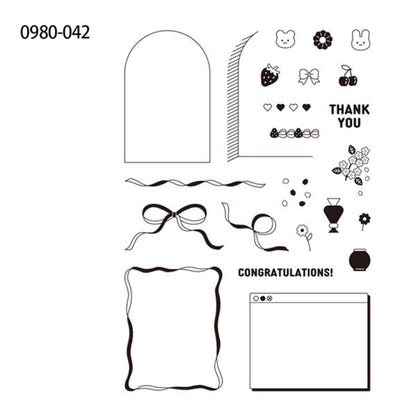 Kodomo no Kao Clear Stamp Sheet - Girly Pop - Clear Stamps
