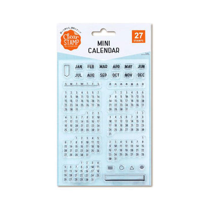 Kodomo no Kao Clear Stamp Sheet - Mini Calendar - Clear Stamps