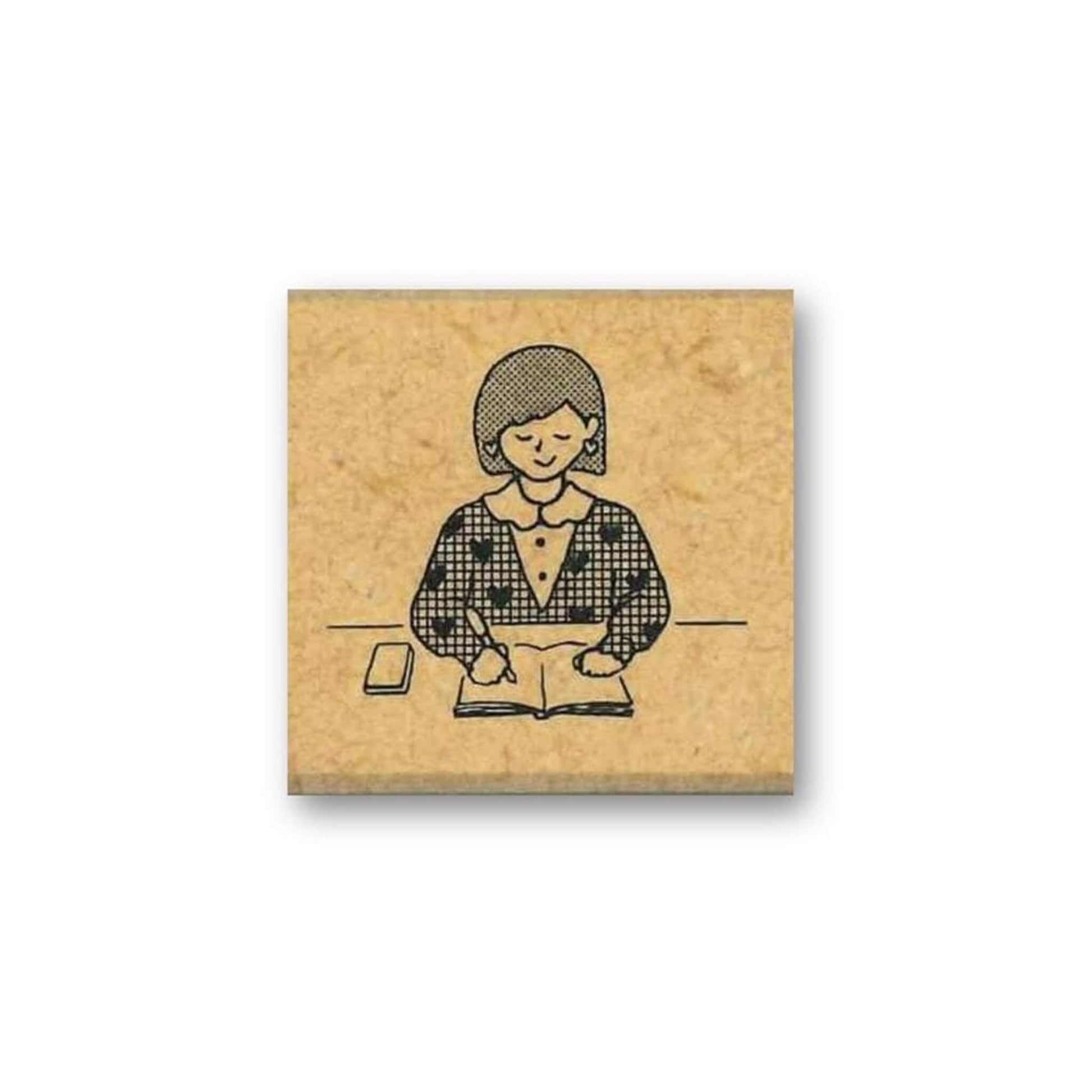 Kodomo no Kao Everyday Stamp - A Person Who Writes - Rubber Stamps