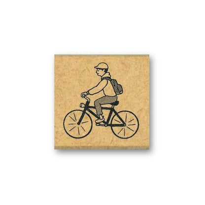 Kodomo no Kao Everyday Stamp - Cycling - Rubber Stamps