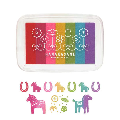 Kodomo no Kao Gradient Ink Pad - Hanakasane - Stamp Ink Pads