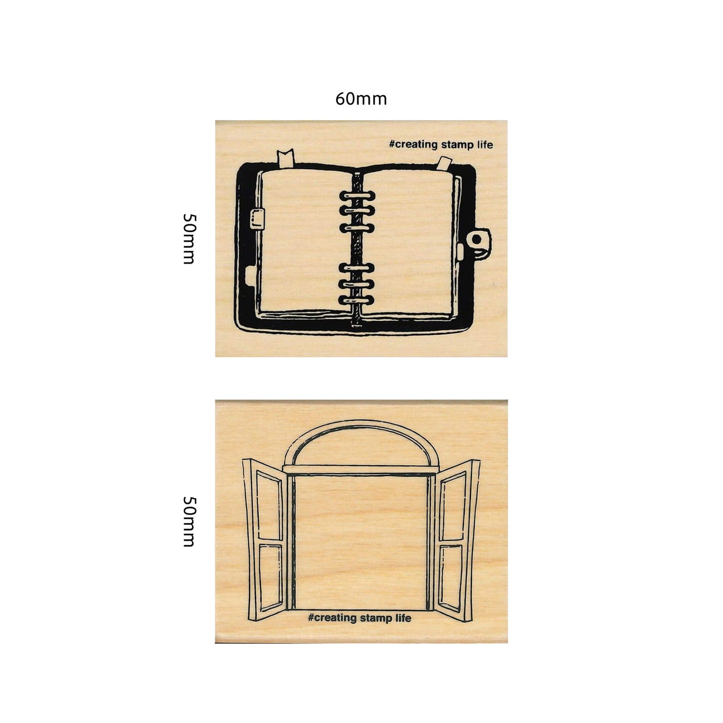 Kodomo no Kao I Love Stamp Series 3 - System Notebook - Rubber Stamps