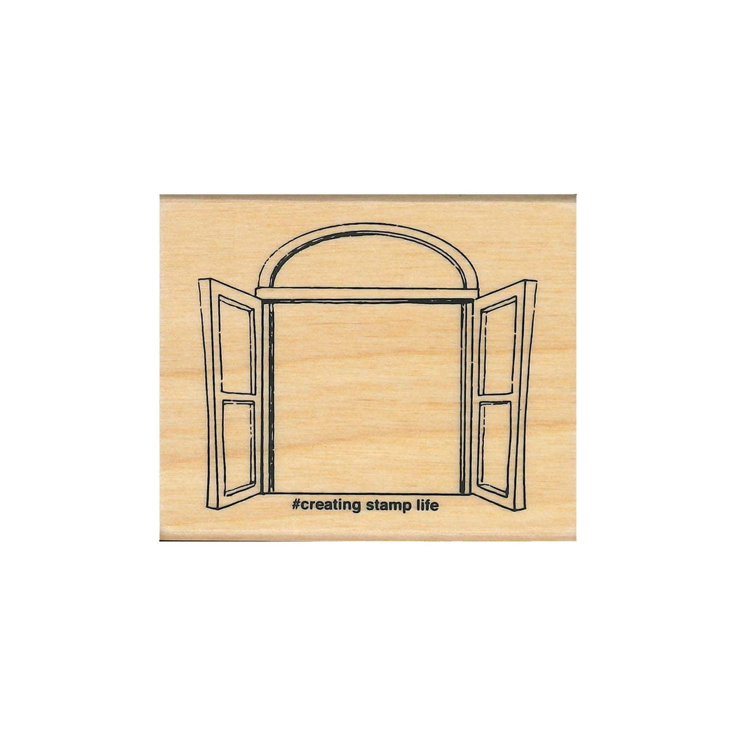 Kodomo no Kao I Love Stamp Series 3 - Window - Rubber Stamps