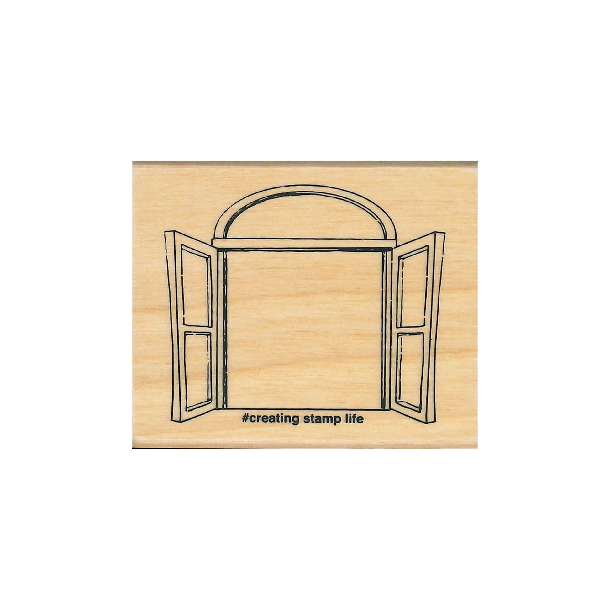 Kodomo no Kao I Love Stamp Series 3 - Window - Rubber Stamps
