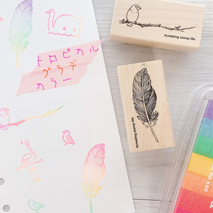 Kodomo no Kao I Love Stamp Series 4 - Clothes Drying Hanger - Rubber Stamps