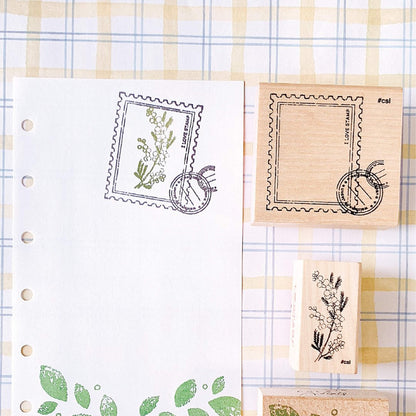 Kodomo no Kao I Love Stamp Series 4 - Clothes Drying Hanger - Rubber Stamps