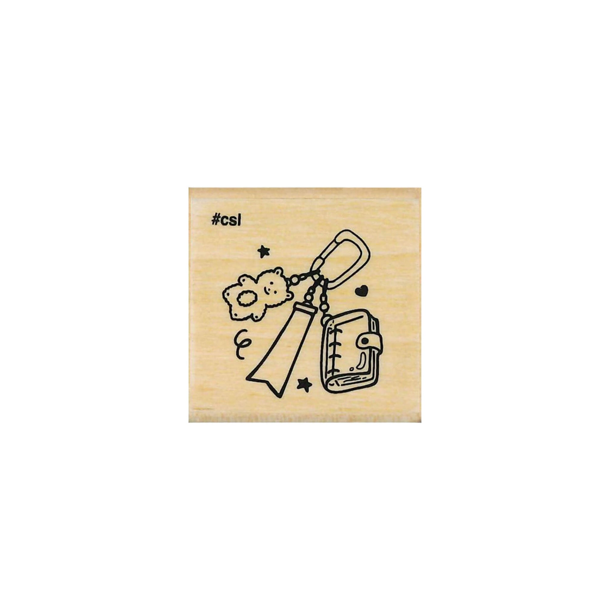 Kodomo no Kao I Love Stamp Series 5 - Carabiner Notebook - Rubber Stamps