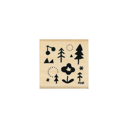 Kodomo no Kao I Love Stamp Series 5 - Forest - Rubber Stamps
