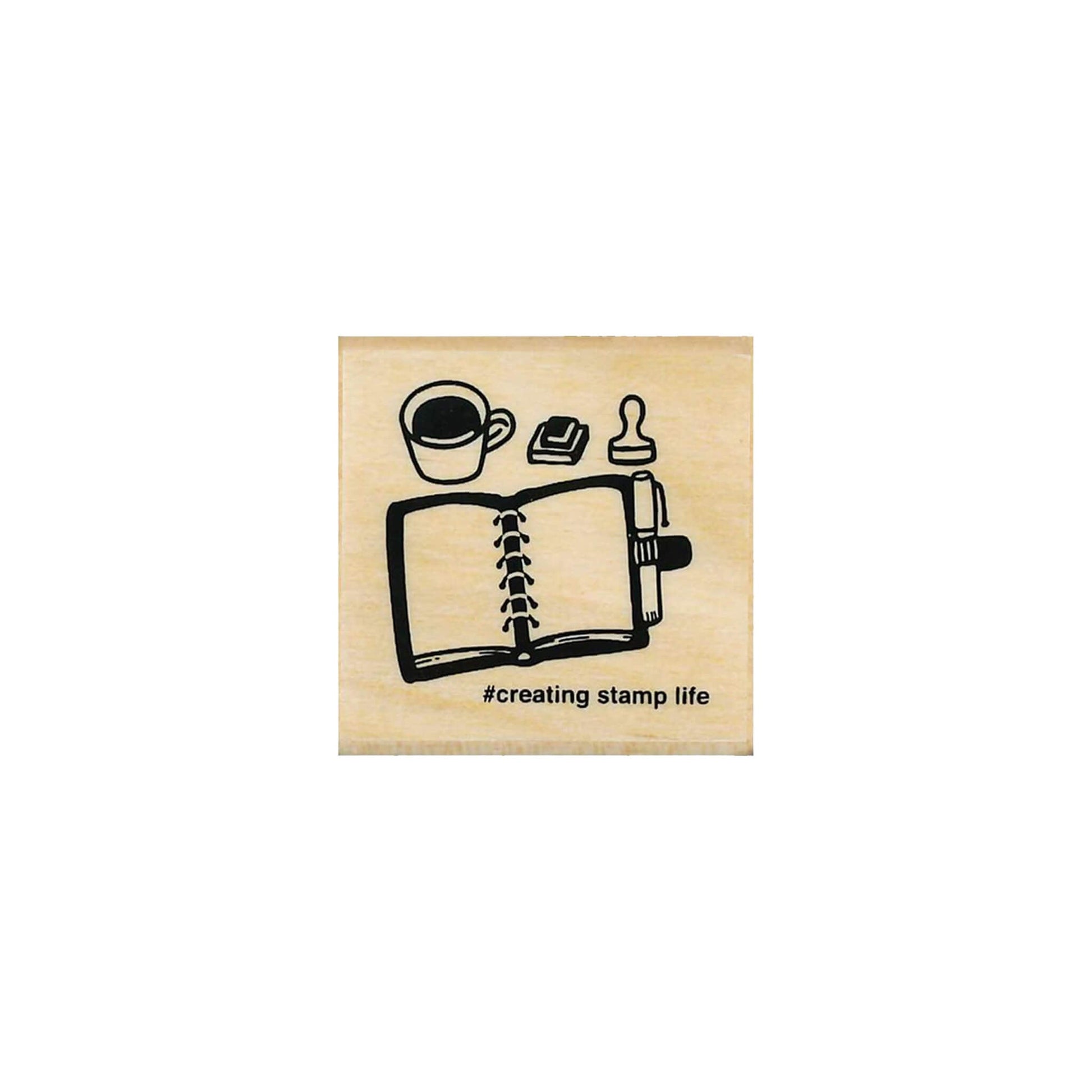 Kodomo no Kao I Love Stamp Series 5 - Notebook and Stamp - Rubber Stamps