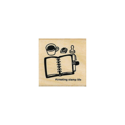 Kodomo no Kao I Love Stamp Series 5 - Notebook and Stamp - Rubber Stamps