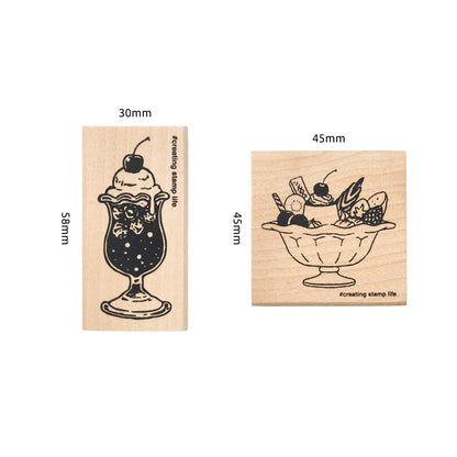 Kodomo no Kao I Love Stamp Series Dessert - Cream Soda Large - Rubber Stamps